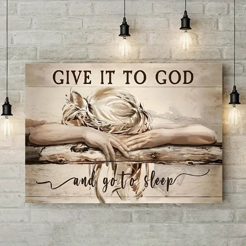 God" Inspirational Framed Canvas Wall Art