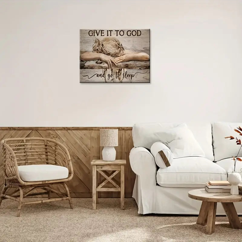 God" Inspirational Framed Canvas Wall Art