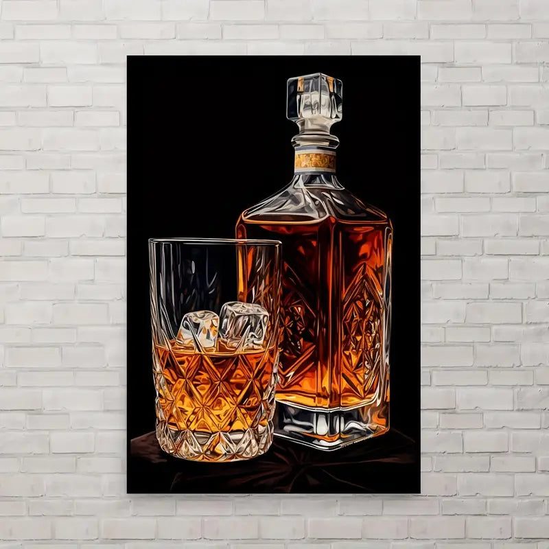Kollea Blackjack Whiskey Decanter Set, 37.2 Oz Whiskey Decanter With 4 Glasses