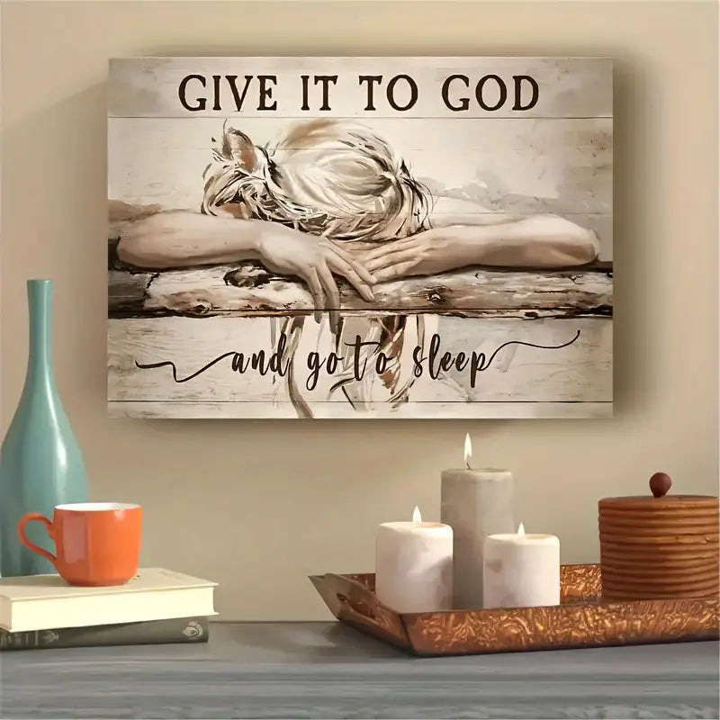 God" Inspirational Framed Canvas Wall Art