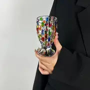 Colorful Bubbly Wine Glasses Set Of 2/6, Stem Champagne Glasses, Roostertail Glasses, Wine Glasses, Iced Tea Mugs, Heavy Duty Glasses