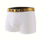 4 Pcs Men's Luxury Black Gold Belt Boxer Briefs