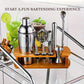 Cocktail Shaker Set Bartender Kit with Stand