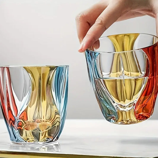 Czech Crystal Colored Wine Set