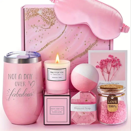 Spa Gift Basket Set for Women] Self-Care Spa Gift Basket Set for Women