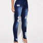 High Waist Ripped Skinny Jeans
