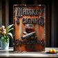 Vintage Metal Whiskey & Cigars Gentlemen's Club Sign