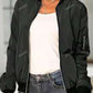 Women's Fashion Baseball Collar Zip-Up Jacket