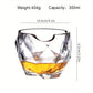 Luxury Old Fashioned Whiskey Glass with Built-In Cigar Holder