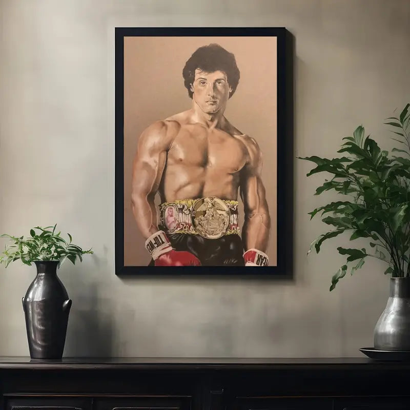 1pc, Boxing Champion Canvas Wall Art