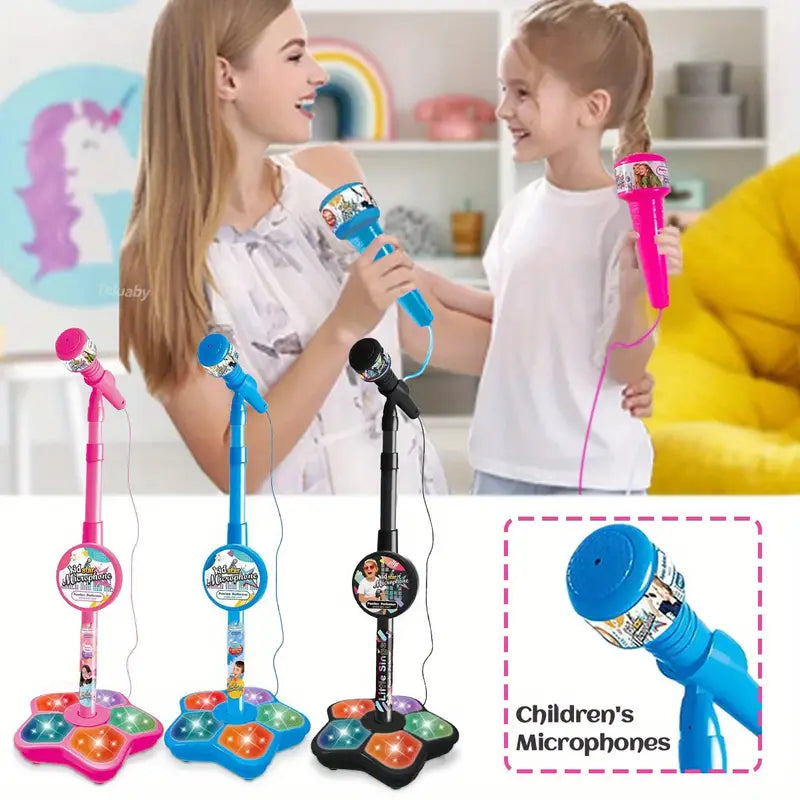 Kids Microphone and Stand, Kids Karaoke Machine for Girls Boys