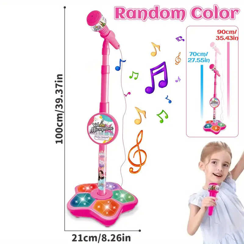 Kids Microphone and Stand, Kids Karaoke Machine for Girls Boys