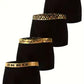 4 Pcs Men's Luxury Black Gold Belt Boxer Briefs