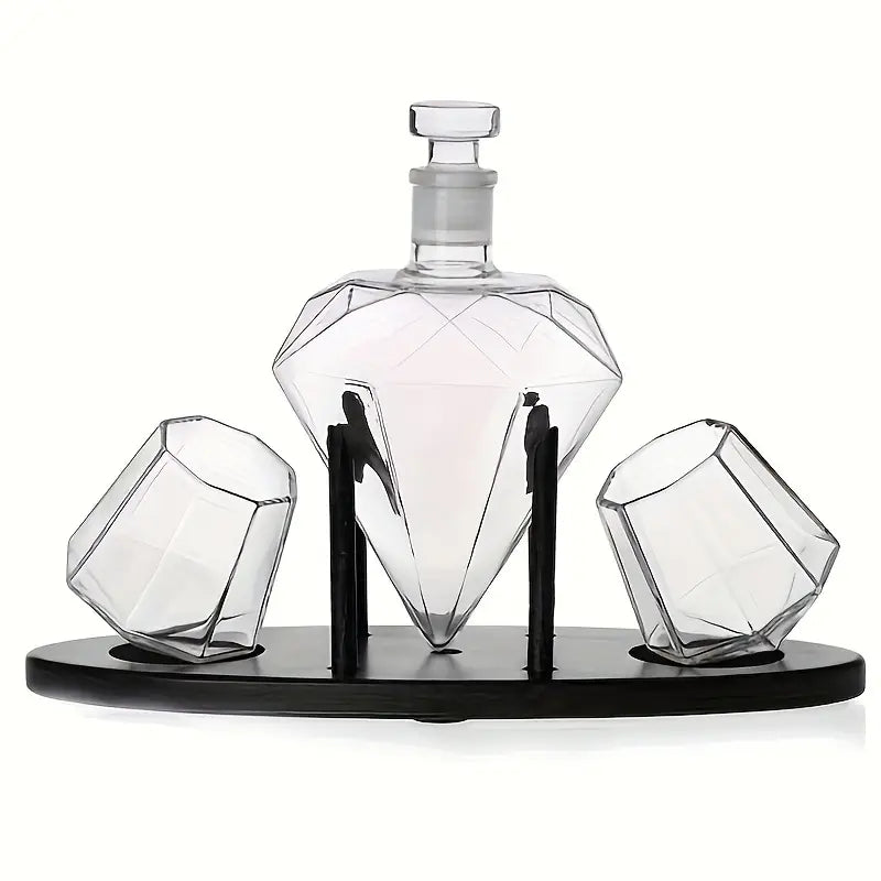 Diamond Decanter Diamond Shape Wine Container Set