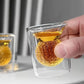 Set of 4 Double-Walled Golf Ball Shot Glasses