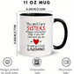 Hot 1pc Sisterly Bond Mug - You and I Are Sisters Heartfelt Message -