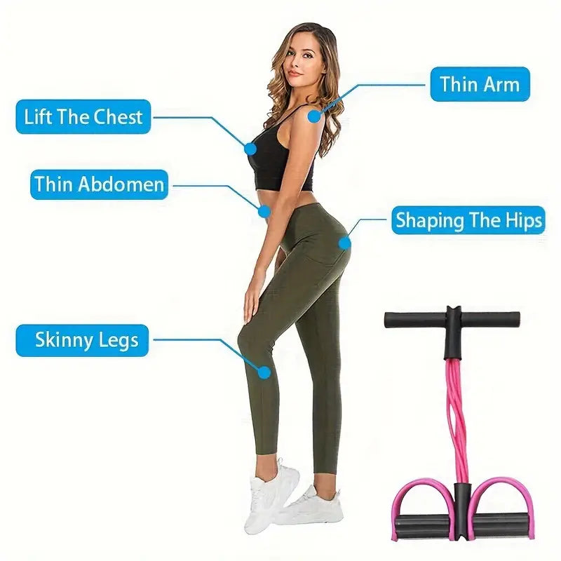 6-Tube Elastic Yoga Pedal Pull Rope