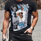 Men's Casual Short Sleeve T-Shirt with Digital Print