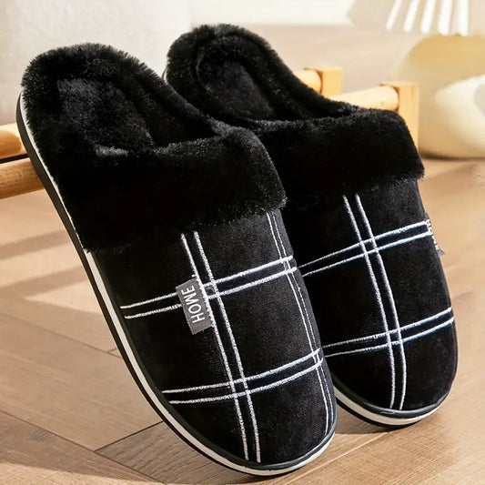 Luxurious Men's Plush Slippers