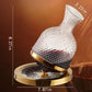 Luxury Crystal Diamond Wine Decanter Set with Stainless Steel Tray