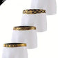 4 Pcs Men's Luxury Black Gold Belt Boxer Briefs