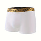 4 Pcs Men's Luxury Black Gold Belt Boxer Briefs