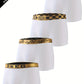 4 Pcs Men's Luxury Black Gold Belt Boxer Briefs