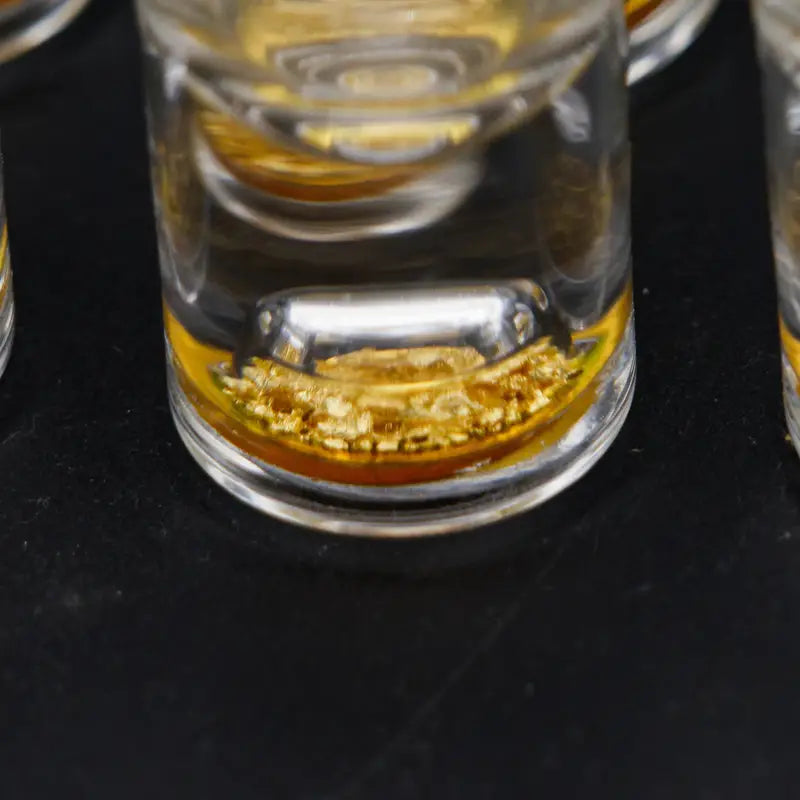 6pcs 15ml/2oz Golden Accent Mini Shot Glasses