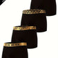 4 Pcs Men's Luxury Black Gold Belt Boxer Briefs