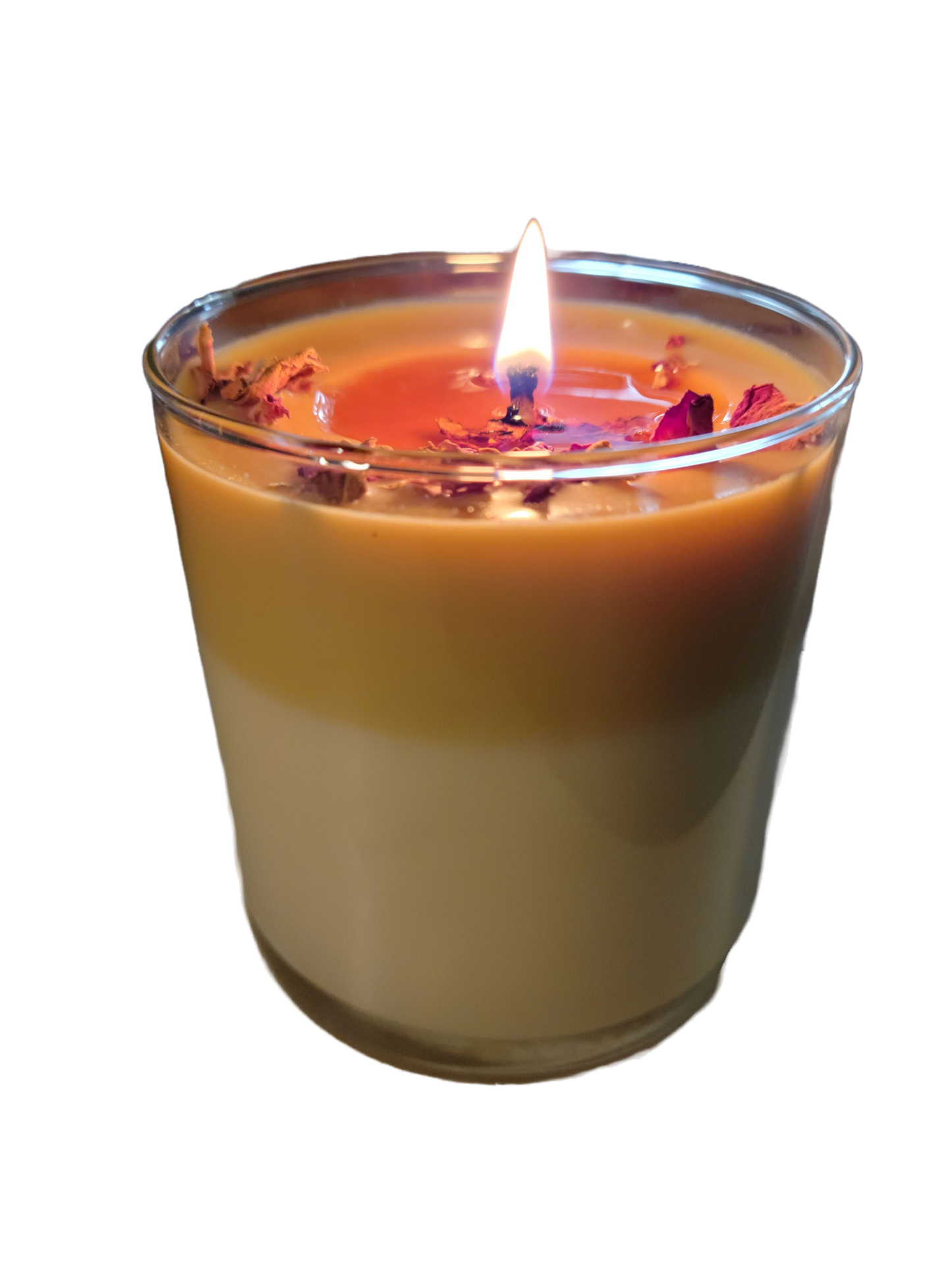 Coffee Shop Scented Soy Candle with Roses or Coffee Grinds