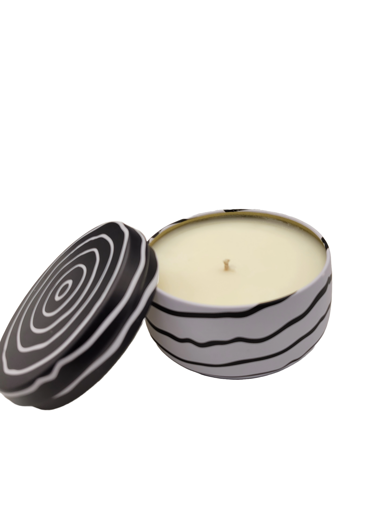 Zebra Tin Candles