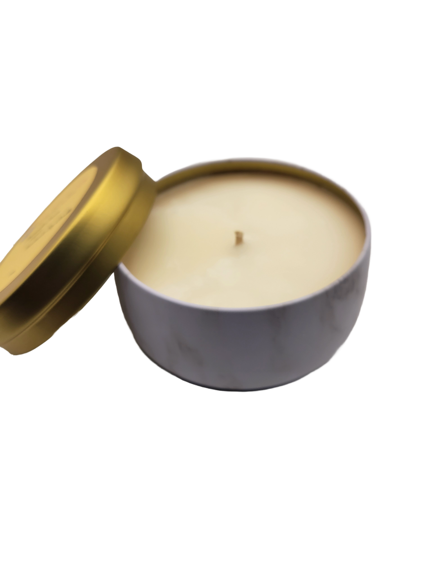 Gold Stone Tin Candle