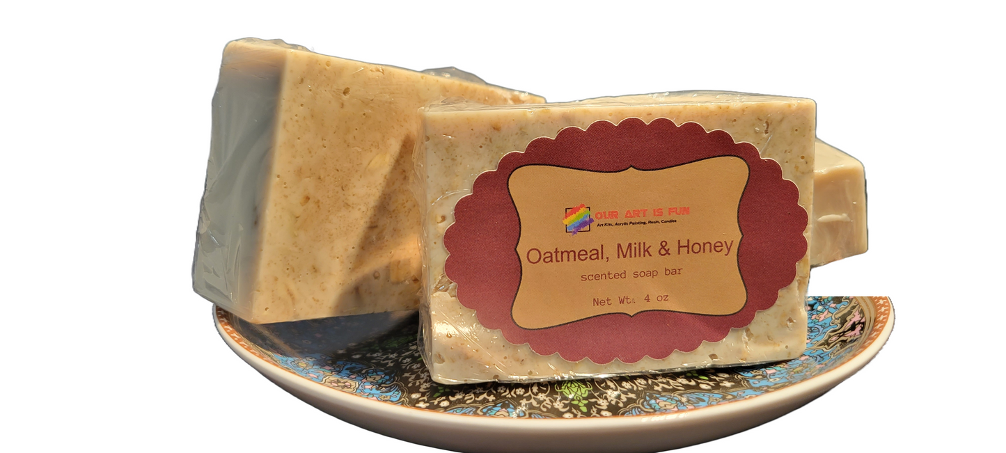 Oatmeal, Milk & Honey Soap Bars