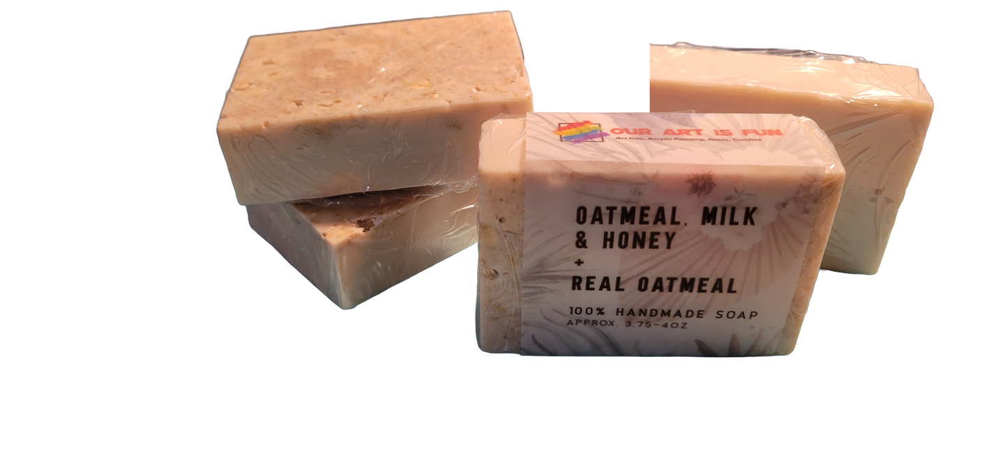 Oatmeal, Milk & Honey Soap Bars