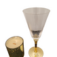 Sparkling Golden Candle with Gold 24kt Glassware