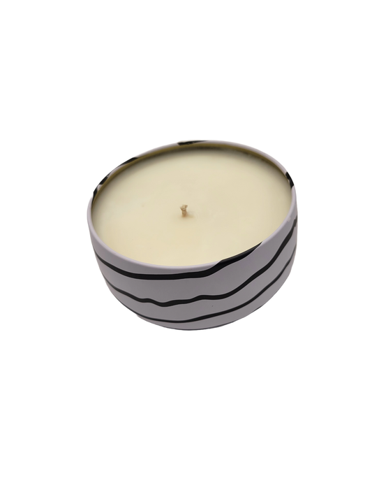 Zebra Tin Candles