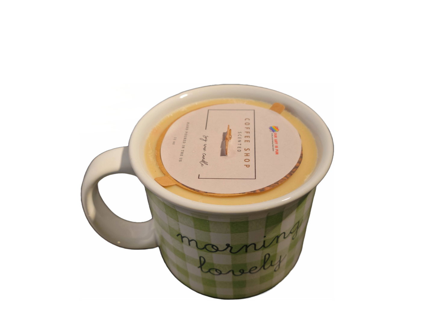 Morning Lovely Coffee Shop Mug Soy Candle