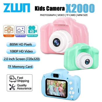 Mini Children Camera X2 Digital Vintage Camera Educational Toys Kids Projection Video Camera Outdoor Photography Toy Gifts