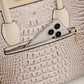 3Pcs/ Set Crocodile Print Tote Bag - Large Capacity, Women's Fashion Handbag, Shoulder Bag and Purse