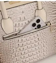 3Pcs/ Set Crocodile Print Tote Bag - Large Capacity, Women's Fashion Handbag, Shoulder Bag and Purse