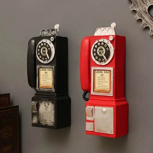 Vintage Resin Telephone Wall Decor