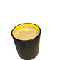 Elegant Black Candle with Gold Interior