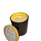 Elegant Black Candle with Gold Interior