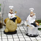 1pc Whimsical Chef Statue - Decorative Kitchen Ornaments