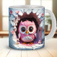 3D Owl Ceramic Coffee Mark Cup, Tea Cup