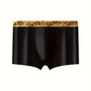 4 Pcs Men's Luxury Black Gold Belt Boxer Briefs