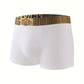 4 Pcs Men's Luxury Black Gold Belt Boxer Briefs