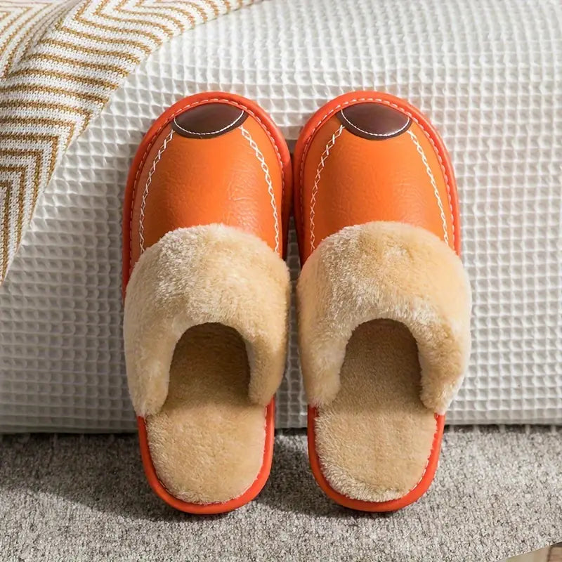 Men's Warm Fleece Cozy Slides