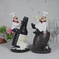 1pc Whimsical Chef Statue - Decorative Kitchen Ornaments