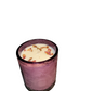 Purple Soy Candle with Dried Rose Pedals